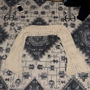Handmade Cream Crochet Shrug